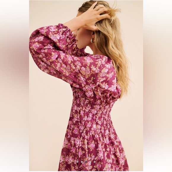 Free People Keep You Mini Floral Pink Dress Size S - Picture 4 of 10